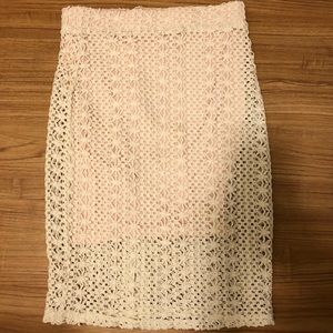 Free people cream skirt